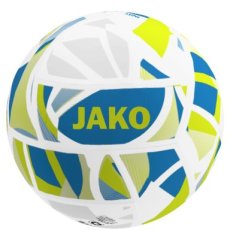 JAKO Minibal Iconic wit/JAKO blauw/fluogeel