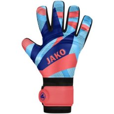 JAKO Keeperhandschoen River Basic Junior RC koraal/hemelsblauw/navy