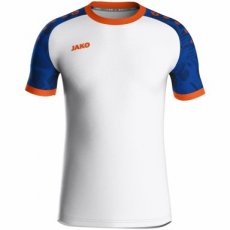 JAKO Shirt Iconic KM wit/sportroyal/fluo oranje