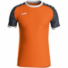 JAKO Shirt Iconic KM fluo oranje/zwart