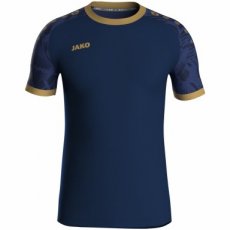 JAKO Shirt Iconic KM navy/marine/goud