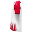JAKO Shirt Vintage korte mouw wit/rood/donkerrood