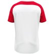 JAKO Shirt Vintage korte mouw wit/rood/donkerrood