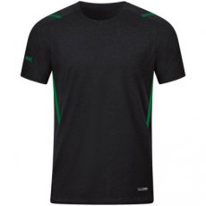 JAKO T-shirt Challenge zwart gemeleerd/sportgroen