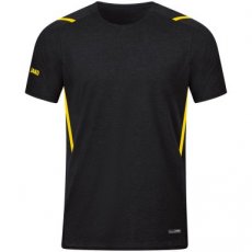 JAKO T-shirt Challenge zwart gemeldeerd/citroen