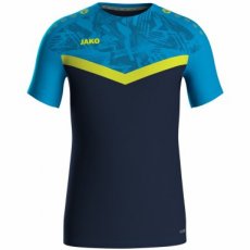 JAKO T-shirt Iconic marine/JAKO-blauw/fluogeel