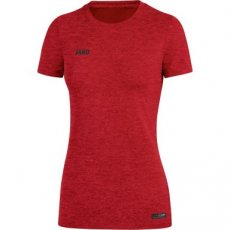 JAKO T-shirt PREMIUM BASICS rood gemeleerd Dames