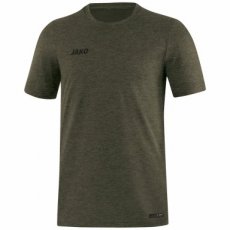 JAKO T-shirt Premium Basics kaki gemeleerd