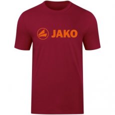 JAKO T-Shirt Promo wijnrood/ fluo oranje