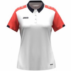 JAKO Polo Dynamic dames wit/koraal/marine