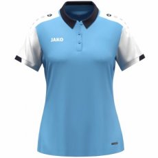 JAKO Polo Dynamic dames hemelsblauw/wit/marine