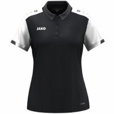 JAKO Polo Dynamic dames zwart/wit/antraciet