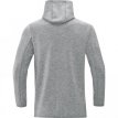 JAKO Sweater met kap PREMIUM BASICS grijs gemêleerd
