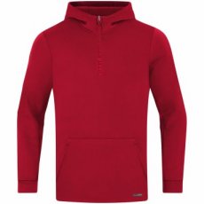 JAKO Sweater met kap Pro Casual chili rood