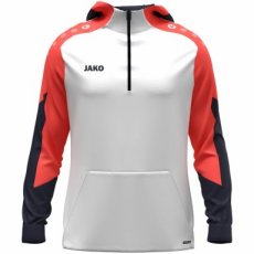 JAKO Zip hoody Dynamic wit/koraal/marine