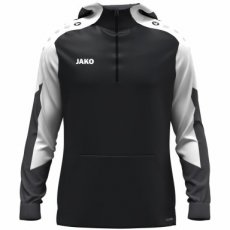 JAKO Zip hoody Dynamic zwart/wit/antraciet