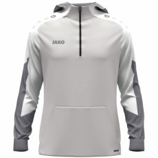 JAKO Zip hoody Dynamic lichtgrijs/wit/steengrijs