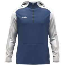 JAKO Zip hoody Dynamic nachtblauw/wit/lichtgrijs