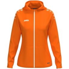 JAKO Jas met kap One damesmaten fluo oranje