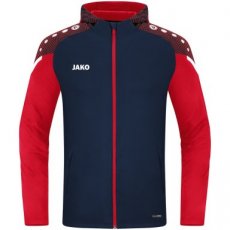 JAKO Jas met kap Performance marine/rood