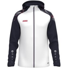 Artikel 6826-039 JAKO Jas met kap Sonic wit/marine/rood