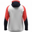 JAKO Jas met kap Dynamic wit/koraal/marine