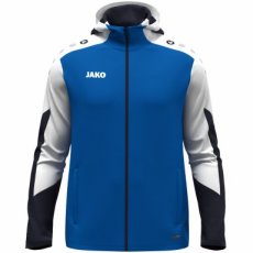 JAKO Jas met kap Dynamic royal/wit/marine