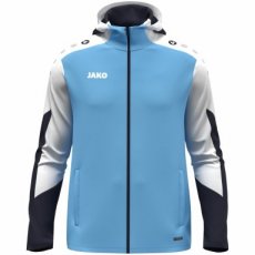 JAKO Jas met kap Dynamic hemelsblauw/wit/marine