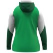 JAKO Jas met kap dames groen/wit/donkergroen