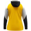 JAKO Jas met kap dames geel/wit/zwart