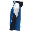 JAKO Jas met kap dames royal/wit/marine