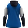JAKO Jas met kap dames royal/wit/marine