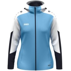 JAKO Jas met kap dames hemelsblauw/wit/marine
