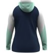 JAKO Jas met kap dames marine/wit/munt