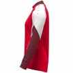 JAKO Ziptop Dynamic dames rood/wit/donkerrood