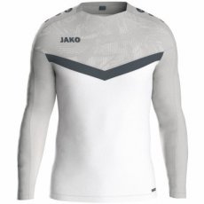 JAKO Sweater Iconic wit/zachtgrijs