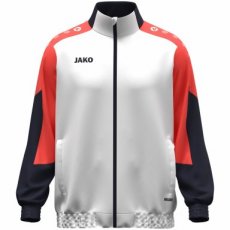 JAKO Geweven jas Dynamic wit/koraal/marine