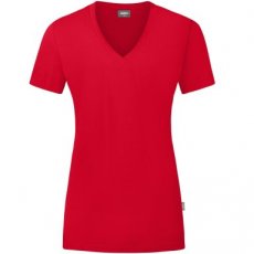 JAKO T-Shirt Organic rood Dames