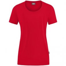 JAKO T-Shirt Organic Stretch rood Dames