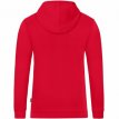 C6720-100 JAKO Sweater met kap Organic rood