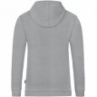 C6720-520 JAKO Sweater met kap Organic lichtgrijs gemeleerd